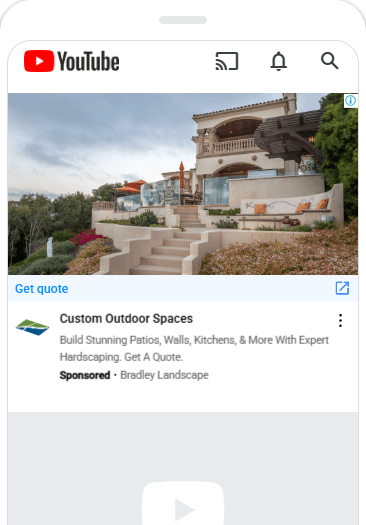 Google Search Ad for Bradley Landscape
