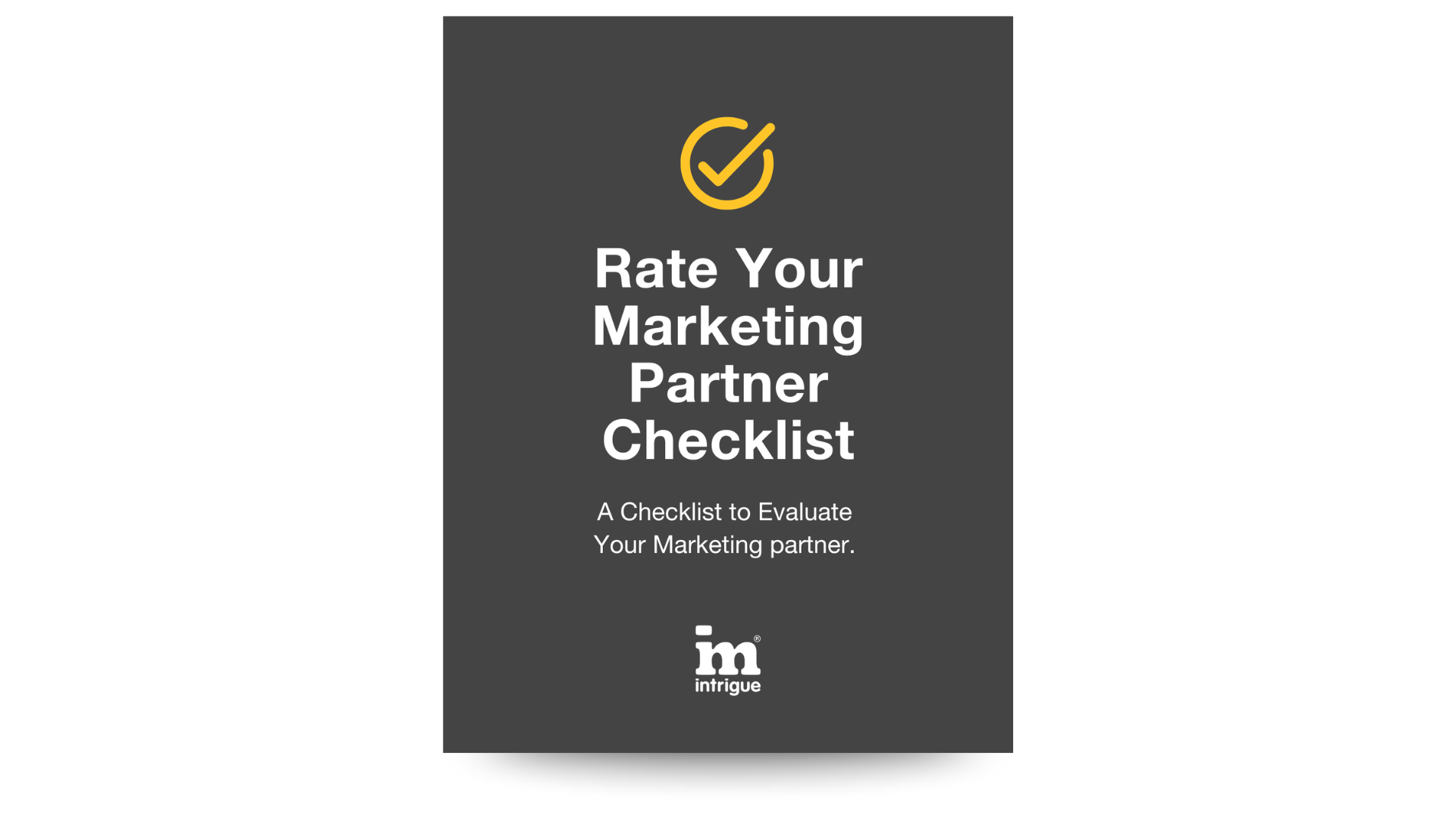 Rate Your Marketing Partner Checklist Website Photo